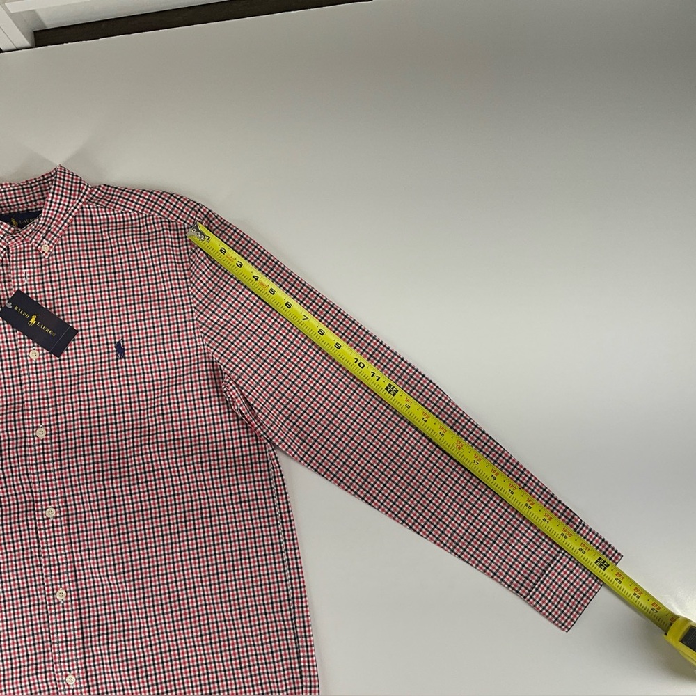 Ralph Lauren Long Sleeve Gingham Button Down Casual Shirt Boys XL (18-20) NWT - Picture 12 of 13